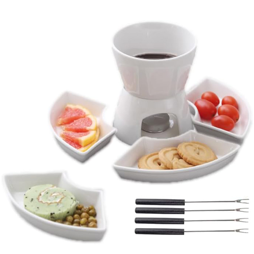 Ceramic Chocolate Fondue Set