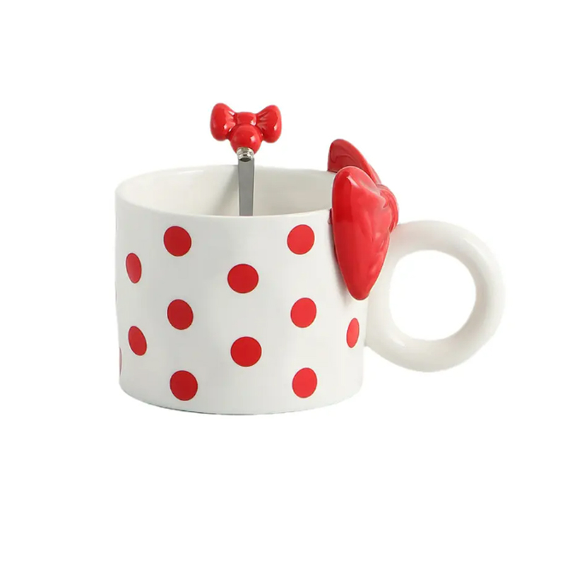 Ceramic coffee Mug with Spoon