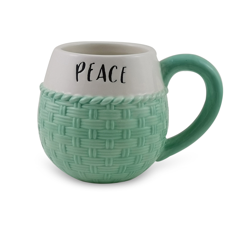 Embossed Ceramic Mug