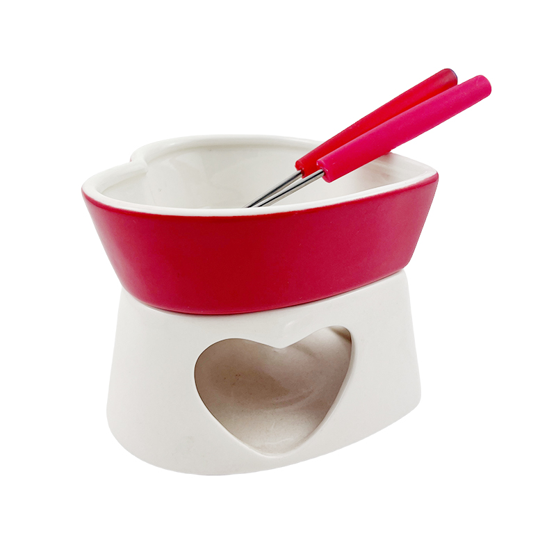 Ceramic Chocolate Fondue Set
