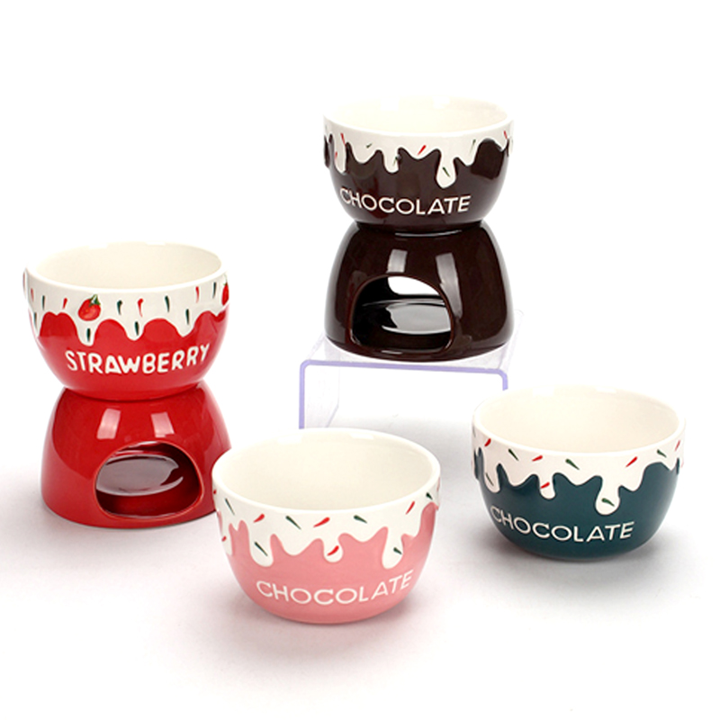 Ceramic Chocolate Fondue Set 